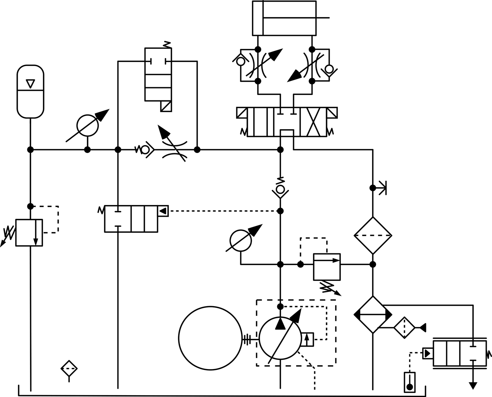Basic Hydraulic Training Schematic